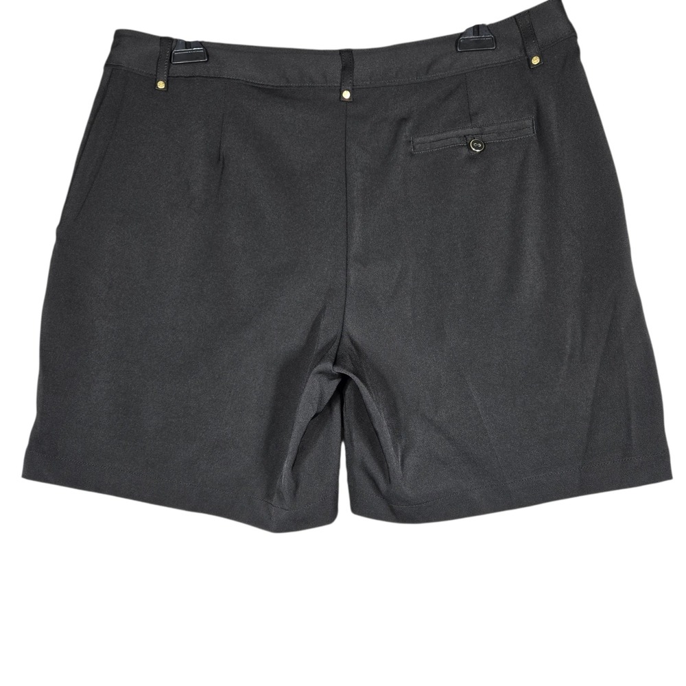 Lady Hagen Golf Shorts Womens 10 Black Performance Activewear Pockets Sporty 7" - Picture 5 of 9